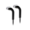 Ubiquiti UniFi Patch Cable (GbE), svart kabel med böjbara RJ45-skydd. Tillverkarens färgbild; längden väljs i produktalternativet.