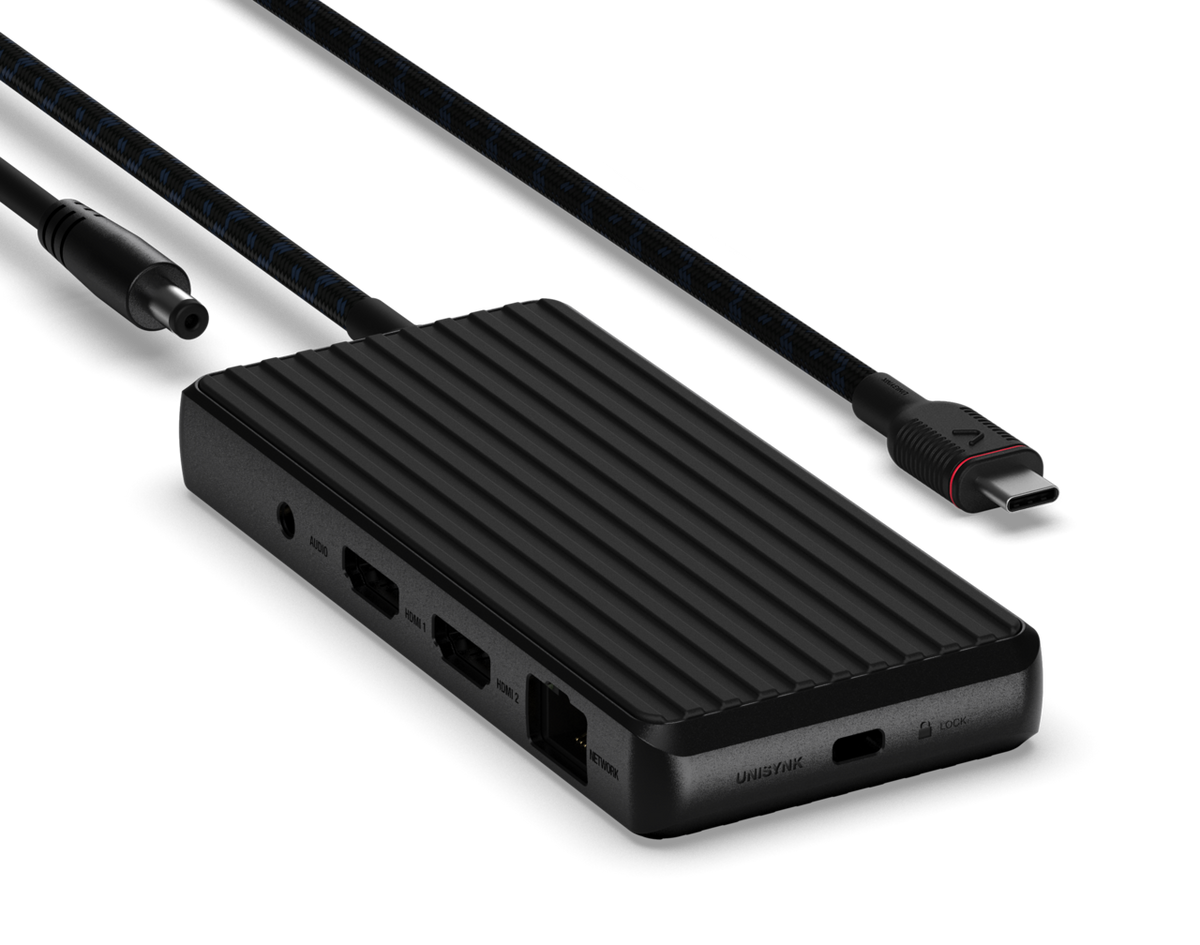 Unisynk 9 Port Dual Display USB-C dockningsstation