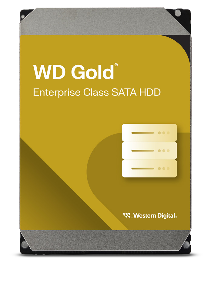 WD Gold Enterprise SATA HDD – produktbild