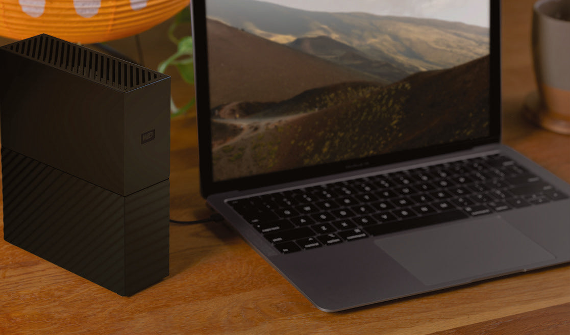 WD My Book Desktop HDD vid arbetsplats